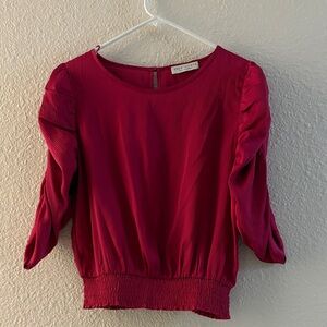 Puff-Sleeve Blouse